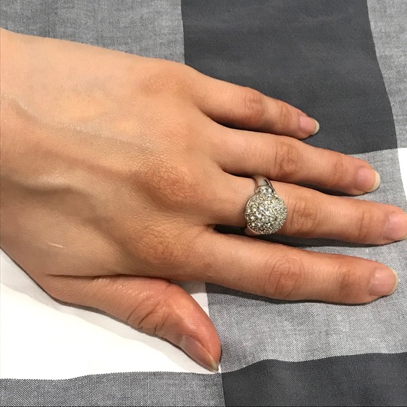 Sparkle Dome 925 Silver ring- Size 5.5 - Picture 14 of 14